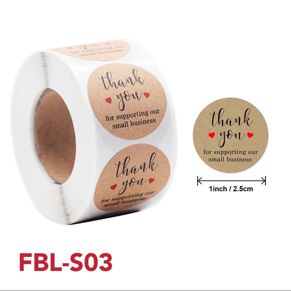 4 Rolls of Thank you stickers-#FBL01 - Picture 15 of 15